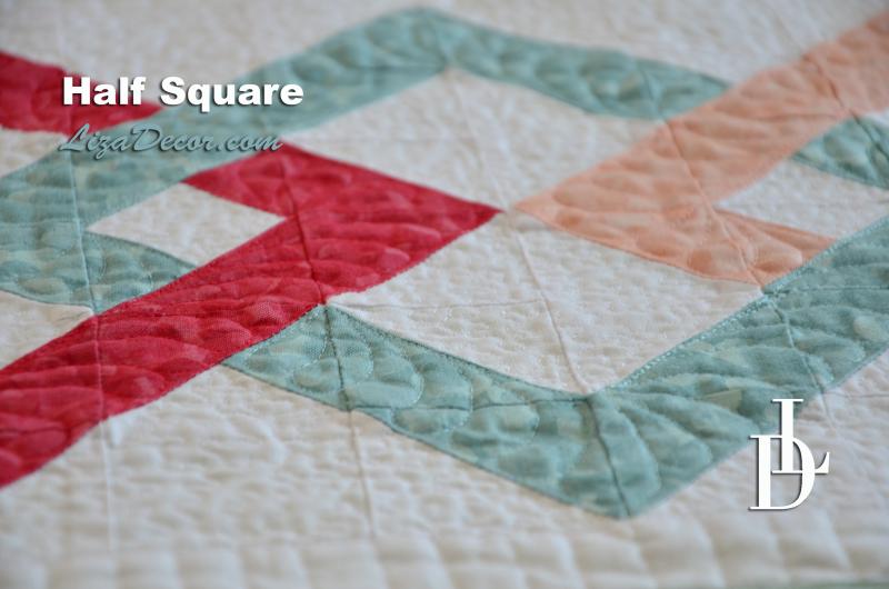 Patchwork Lineal Half Square (Dividieren Quadrate) - Neon