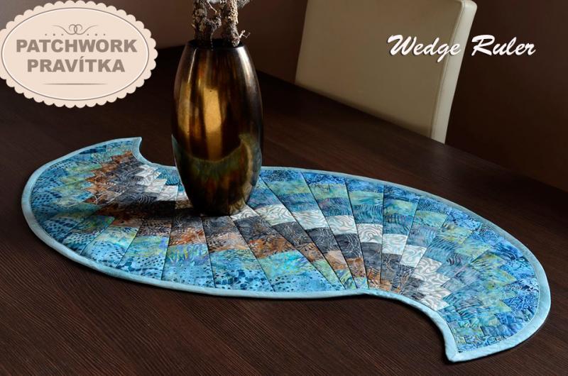 Patchworkové pravítko Wedge Ruler Bargello
