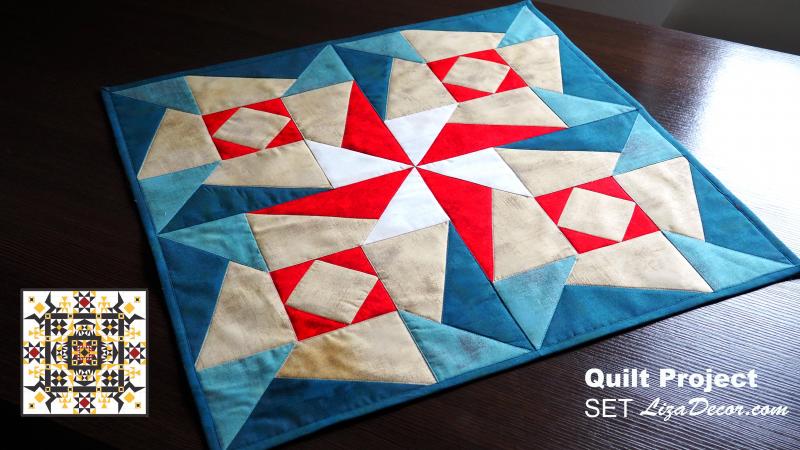 Sada Pravítek Half Square, Half Rectangle a Storm pro projekt QPX 