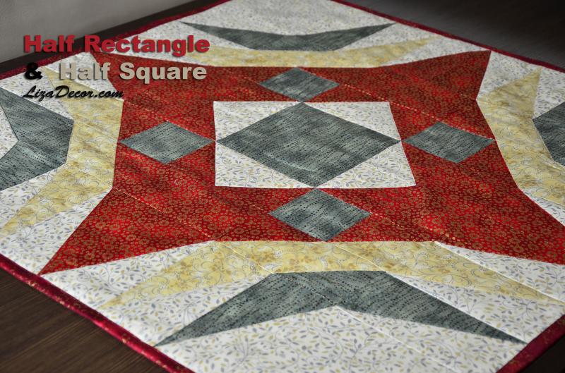 Patchwork Lineal Half Rectangle - Ein halbes Rechteck