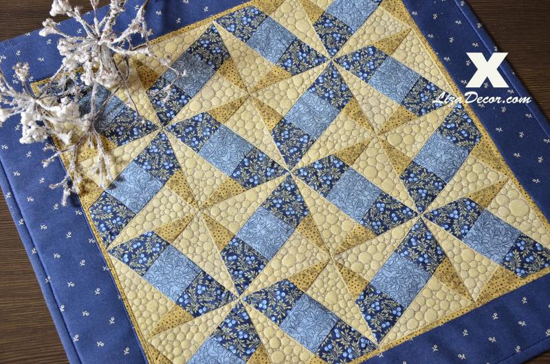 Patchwork Schablone X Block Large Gold