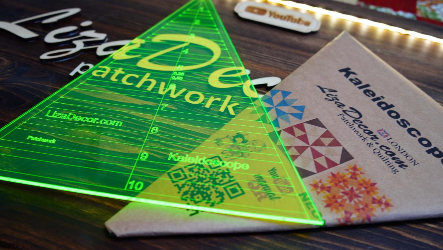 Patchwork Ruler Kaleidoscope NEON