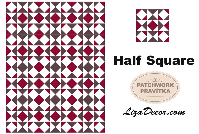 Patchwork Ruler Half Square Large 10,5 - NEON