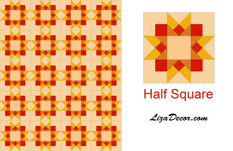 Patchwork Ruler Half Square Large 10,5 - NEON