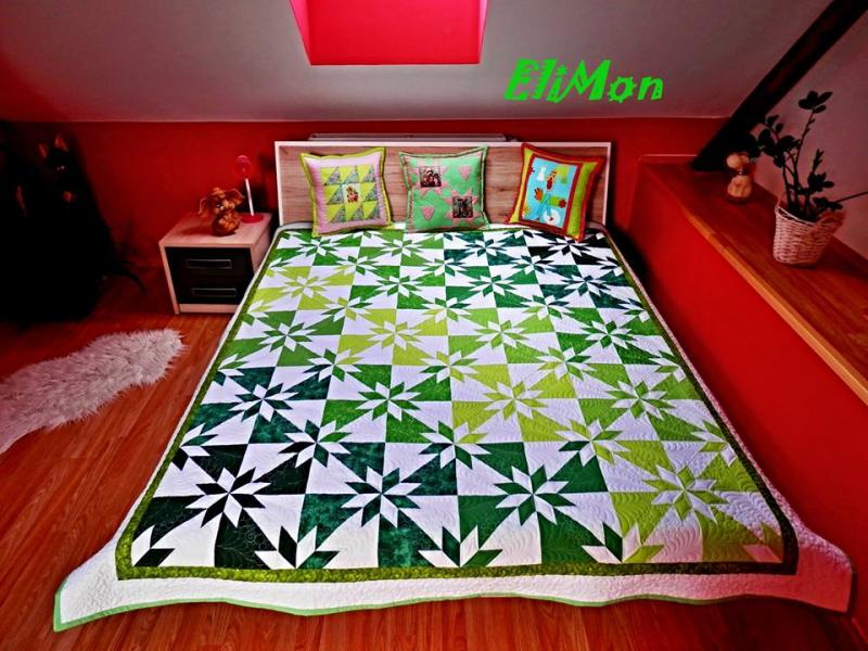 Patchwork Lineal Large Star 8,5 - Muster Hunter Star und Lemoyne Star