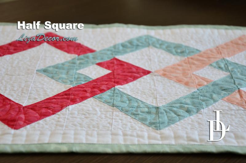 Patchwork Lineal Half Square (Dividieren Quadrate) - Neon