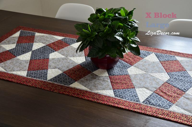 Patchwork Schablone X Block Small Gold