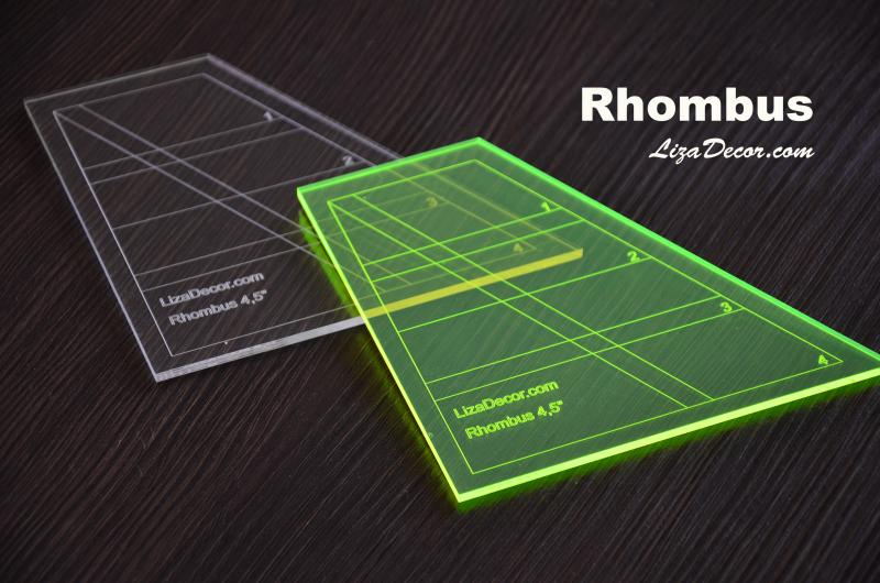 Patchwork schablone Rhombus 4,5 inch