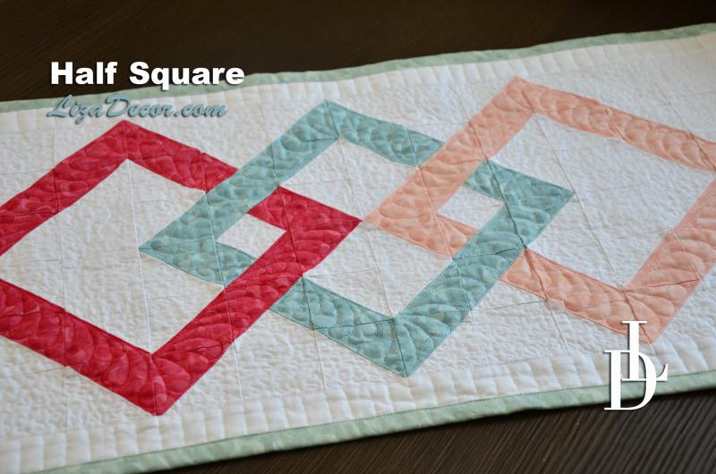 Patchwork Lineal Half Square (Dividieren Quadrate) - Neon