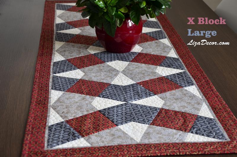 Patchwork Schablone X Block Small Gold