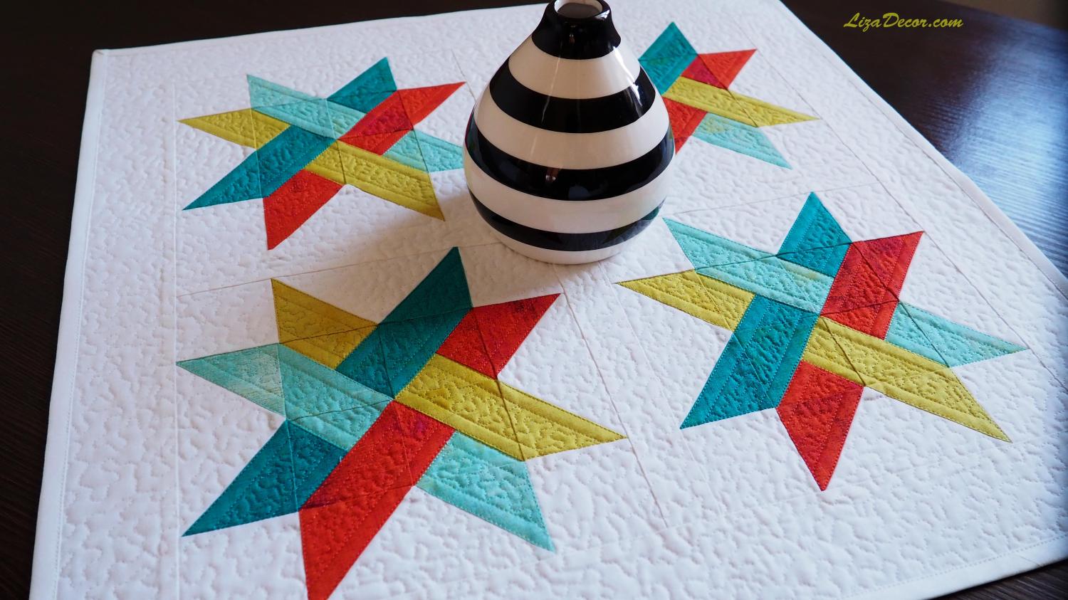 Patchwork Lineal Half Square (Dividieren Quadrate) - Neon