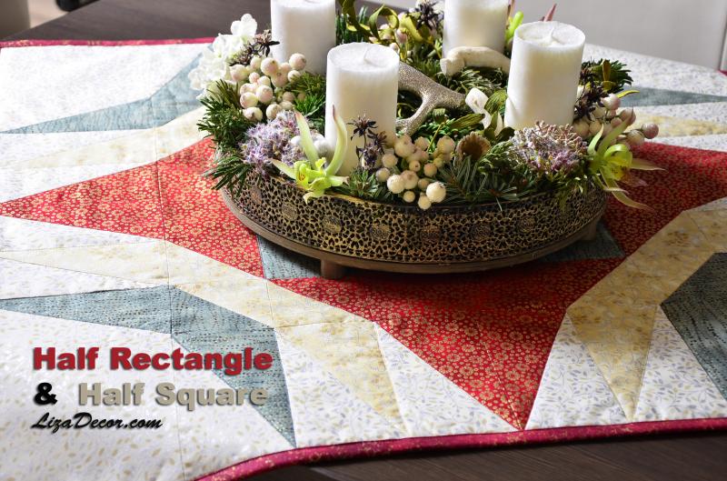 Patchwork Lineal Half Rectangle - Ein halbes Rechteck