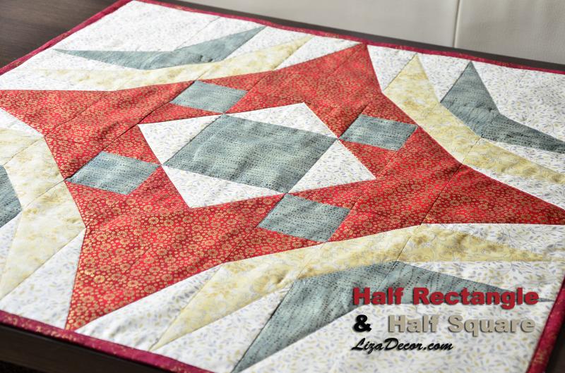 Patchwork Lineal Half Rectangle - Ein halbes Rechteck