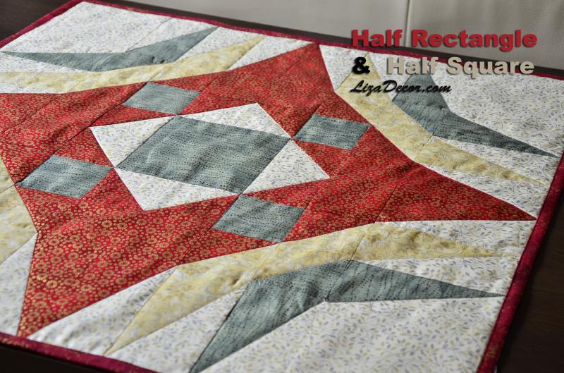 Patchwork Lineal Half Rectangle - Ein halbes Rechteck