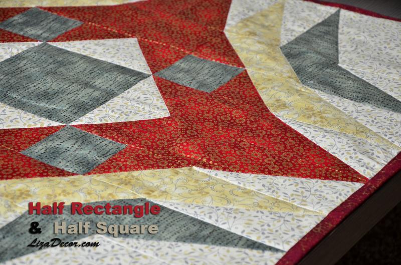 Patchwork Lineal Half Rectangle - Ein halbes Rechteck