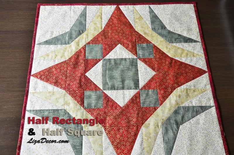 Patchwork Lineal Half Rectangle - Ein halbes Rechteck