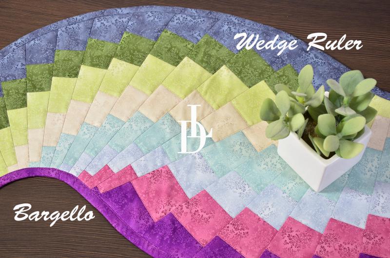 Patchworkové pravítko Wedge Ruler Bargello