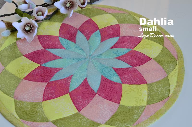 Patchwork schablonen Dahlia Small