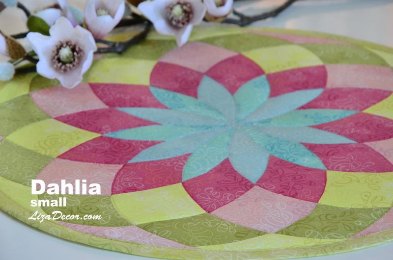 Patchwork schablonen Dahlia Small