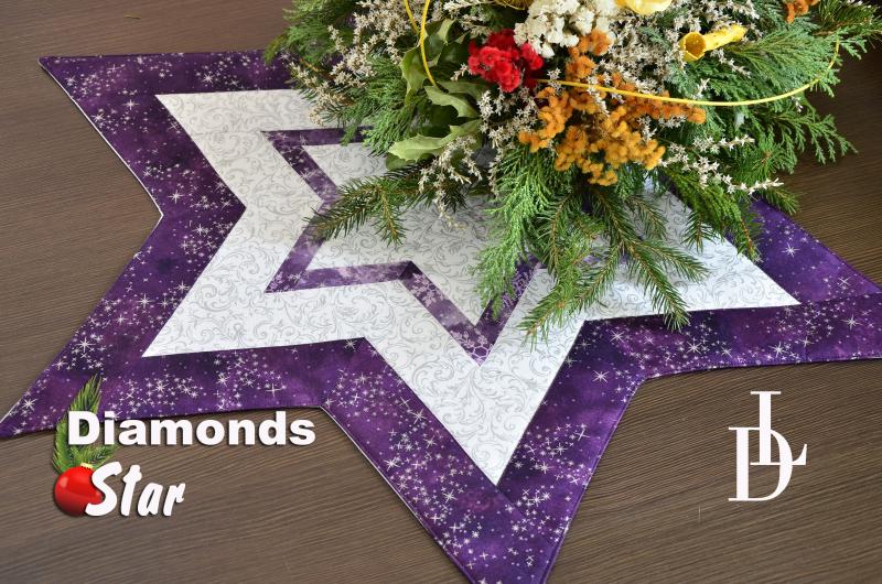Patchwork Ruler Diamonds 8,5 inch NEON