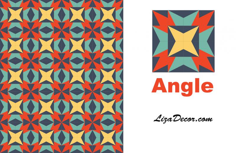 Patchwork Ruler Angle Gold