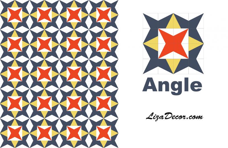 Patchwork Ruler Angle Gold