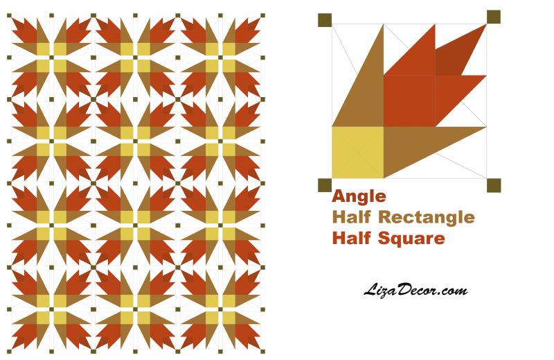 Patchwork Ruler Angle Gold