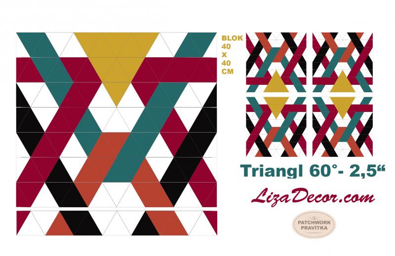 Patchwork Lineal Triangl 8 inch