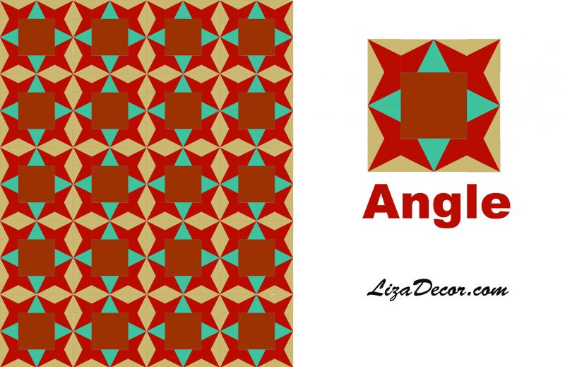 Patchwork Ruler Angle Gold