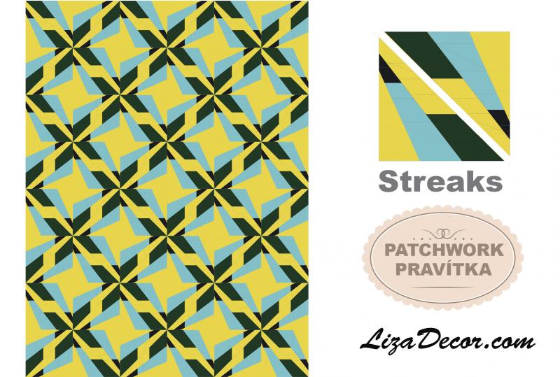Patchworková šablona Streaks