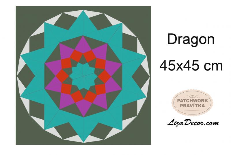 Patchwork schablonen Dragon