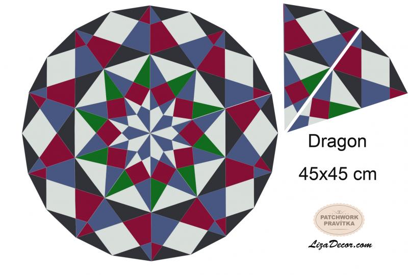Patchwork schablonen Dragon