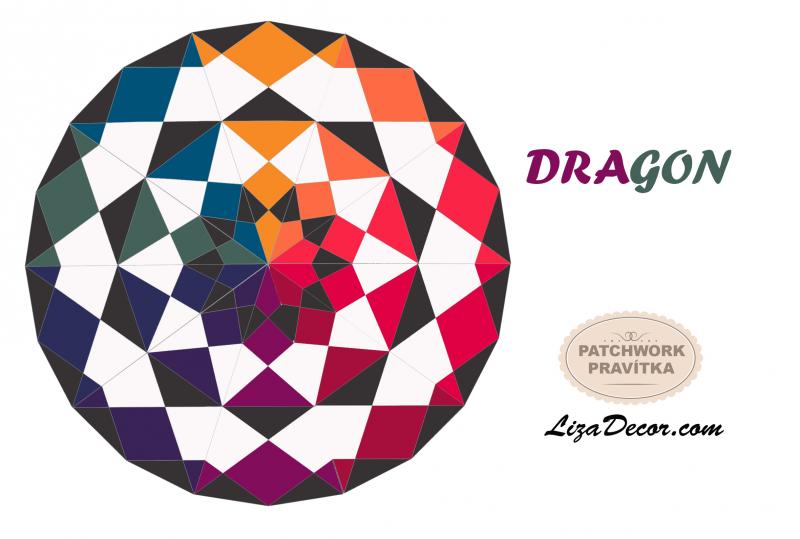 Patchwork schablonen Dragon