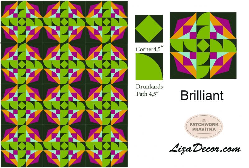 Patchwork schablonen Brilliant