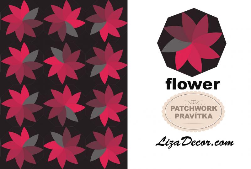 Patchwork schablonen Flower