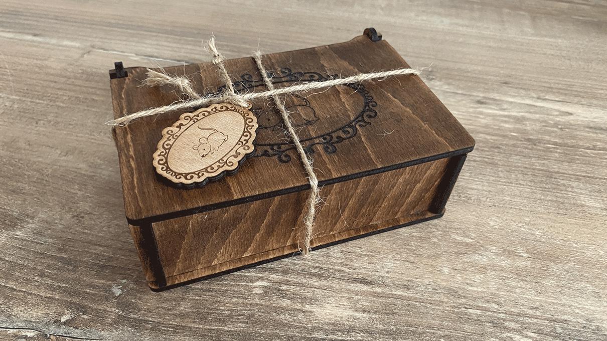 PDF instructions for the mouse with wooden box and pendant.