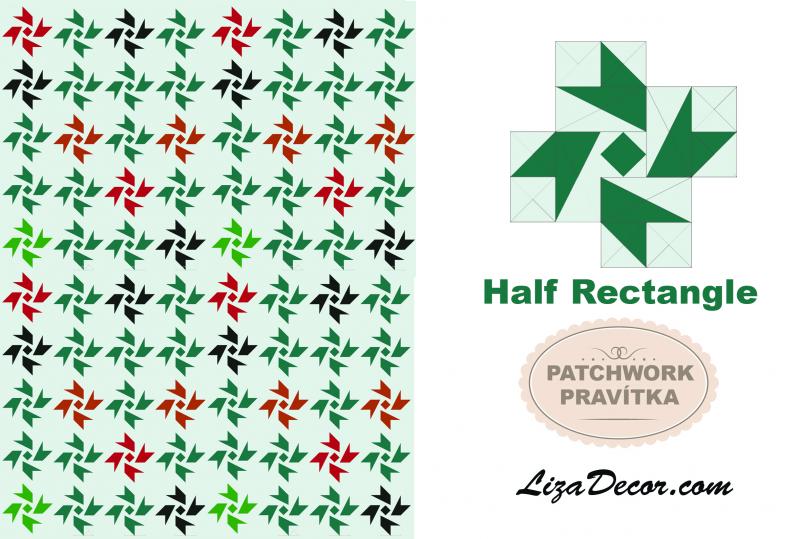 Patchwork Lineal Half Rectangle - Ein halbes Rechteck