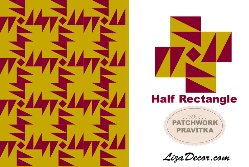 Patchwork Lineal Half Rectangle - Ein halbes Rechteck