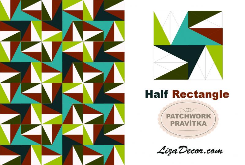 Patchwork Lineal Half Rectangle - Ein halbes Rechteck