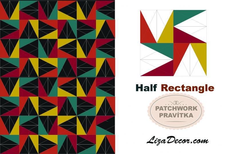 Patchwork Lineal Half Rectangle - Ein halbes Rechteck