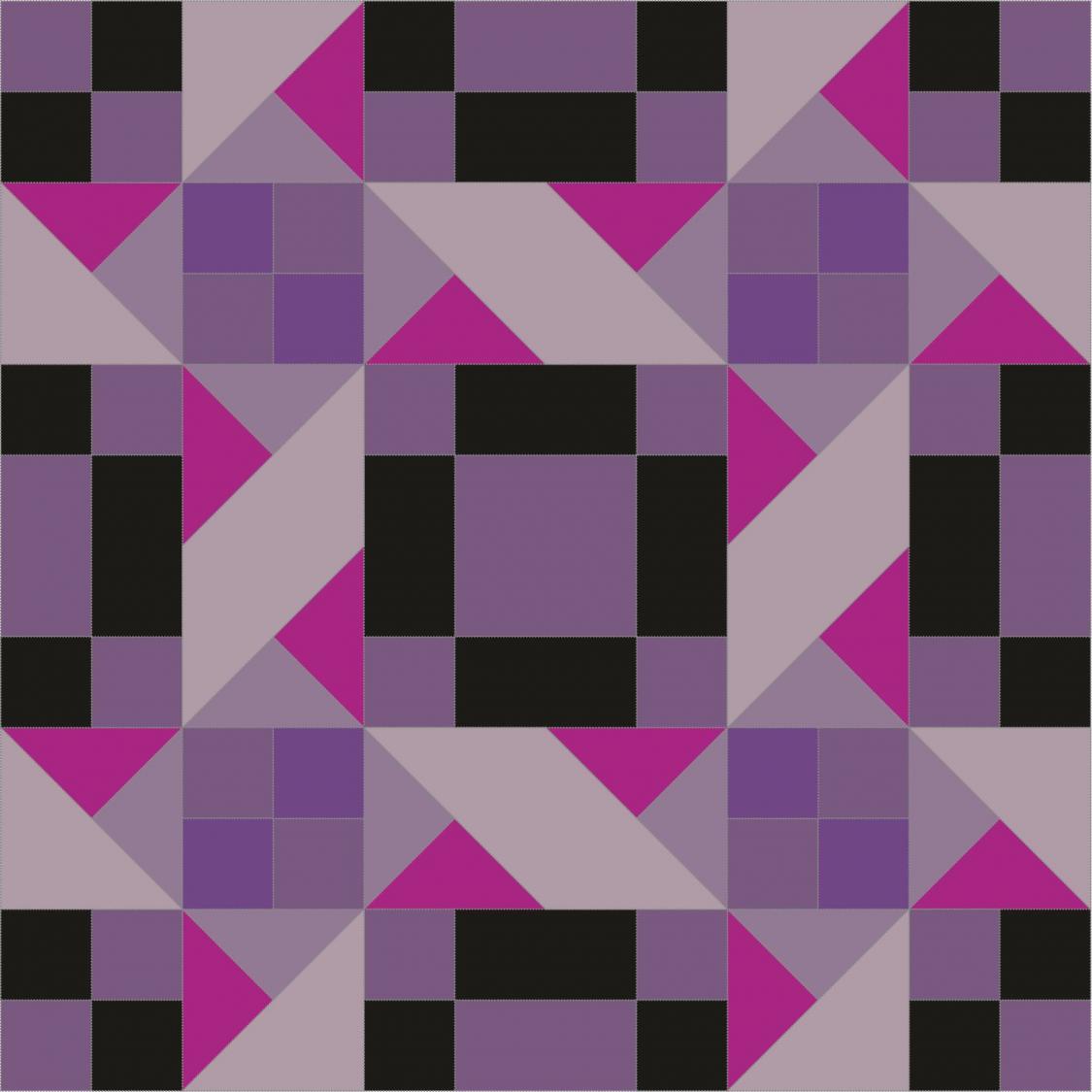 Half Square Paper Patchwork