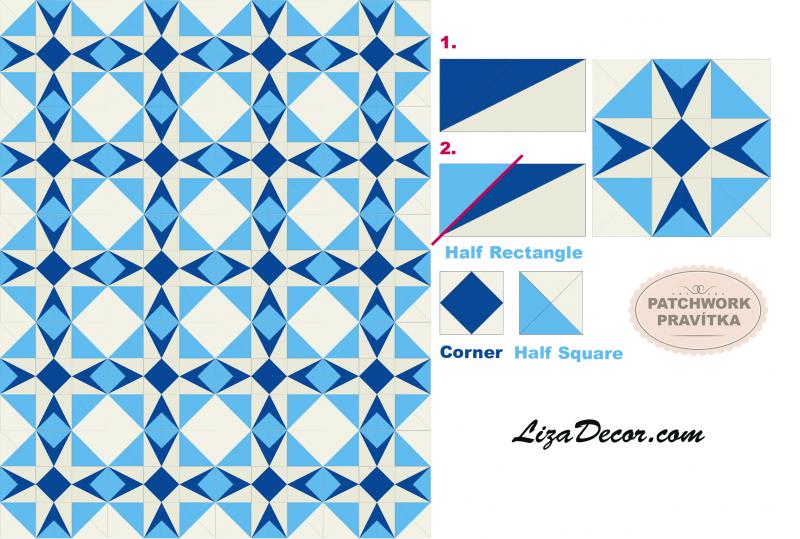 Patchwork Lineal Half Rectangle - Ein halbes Rechteck