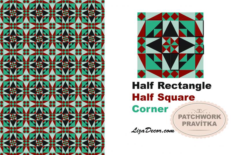 Patchwork Lineal Half Rectangle - Ein halbes Rechteck