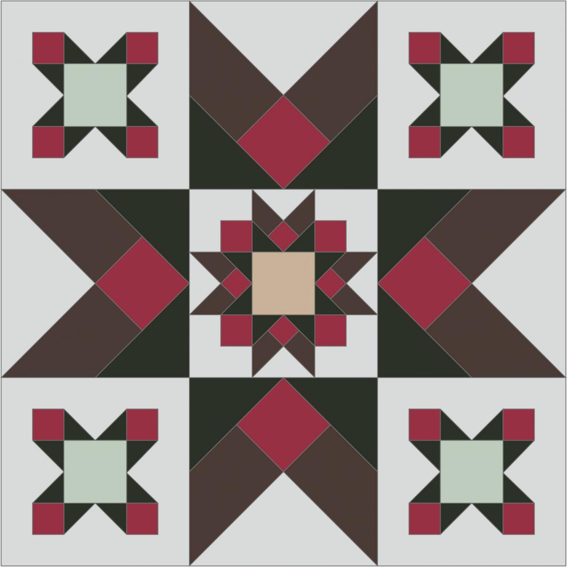 Half Square 4 Paper Patchwork