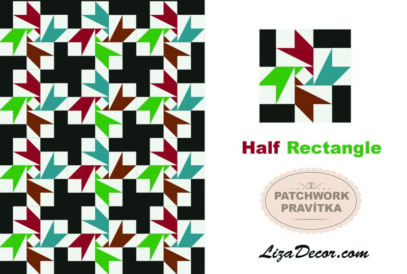 Patchwork Lineal Half Rectangle - Ein halbes Rechteck