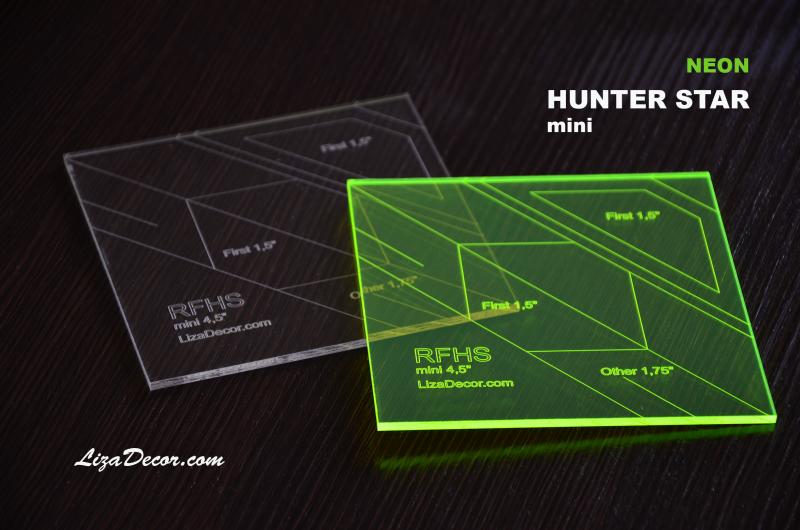 Patchworkové pravítko  Hunter Star mini 4,5 inch