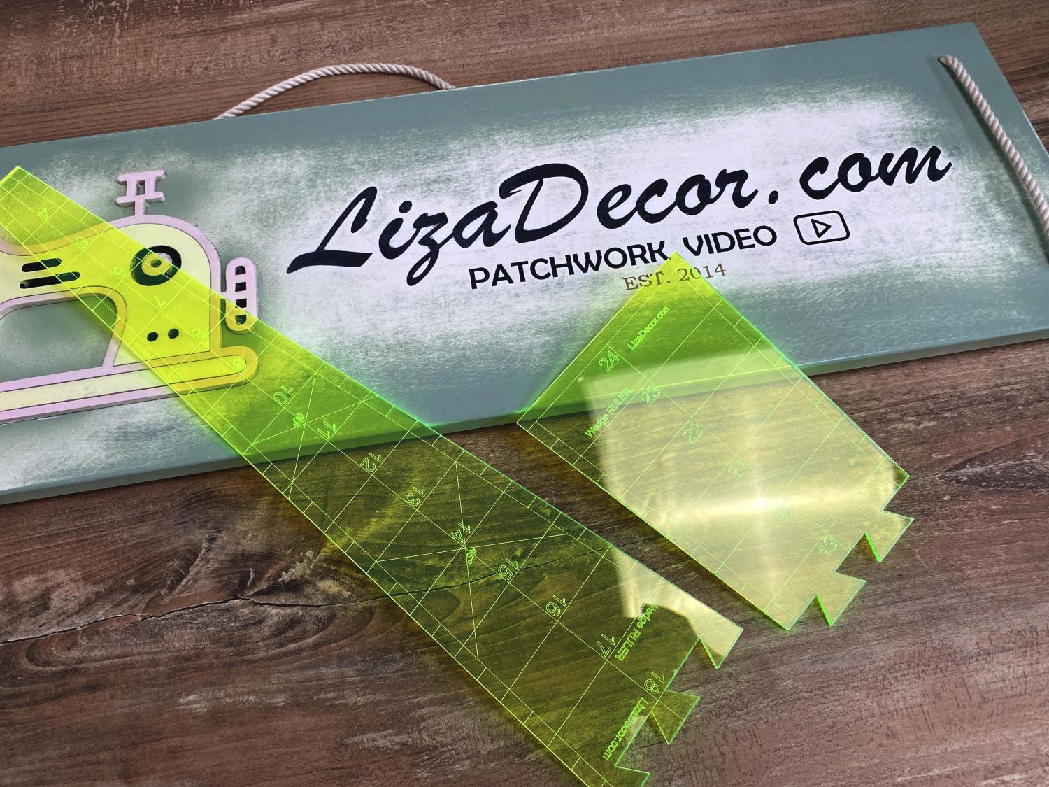Wedge Ruler - Bargello Gold