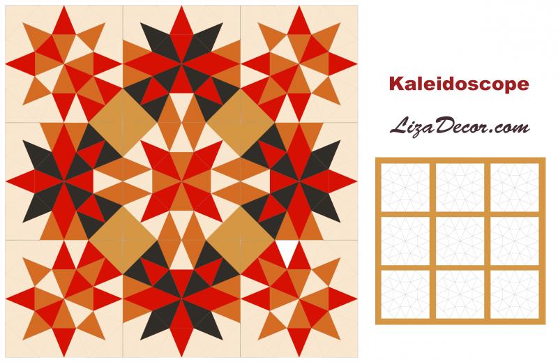 Patchwork Lineal Kaleidoscope