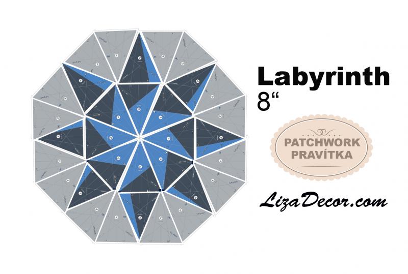Patchwork Schablone Labyrinth