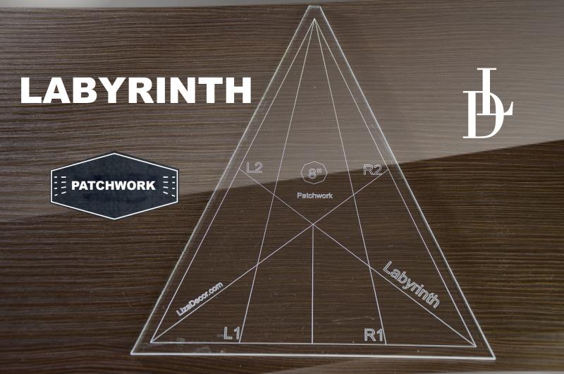 Patchwork Schablone Labyrinth